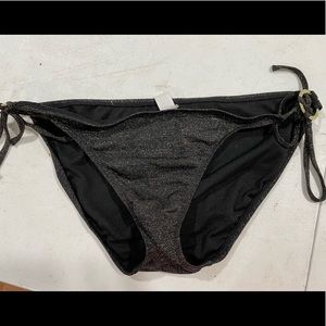Black/gold swim bottoms
